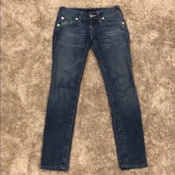 True Religion Embroidered Distressed Skinny Jean - Picture 5 of 9